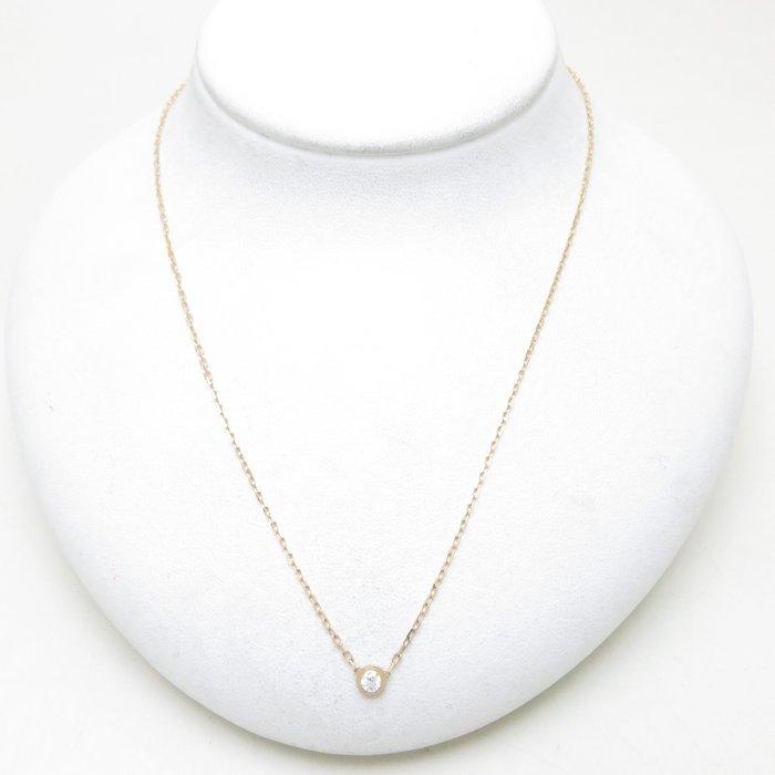 完動品 Cartier カルティエ ディアマンレジェドゥカルティエ SM ネックレス 一粒ダイヤモンド K18YG B7215800 ペンダント/096127【中古】【BJ】 【F1352927817】(48650円)