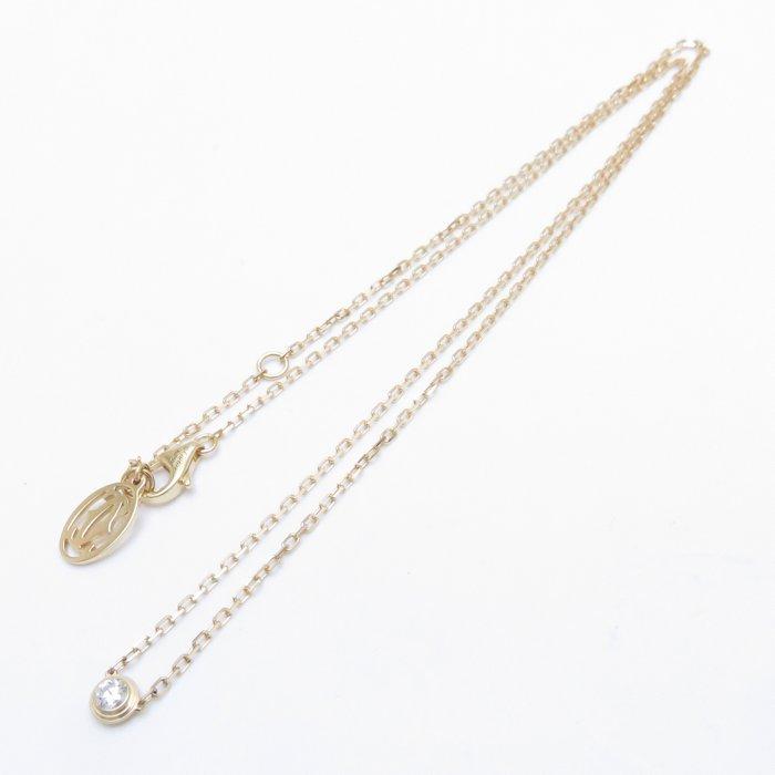 完動品 Cartier カルティエ ディアマンレジェドゥカルティエ SM ネックレス 一粒ダイヤモンド K18YG B7215800 ペンダント/096127【中古】【BJ】 【F1352927817】(48650円)