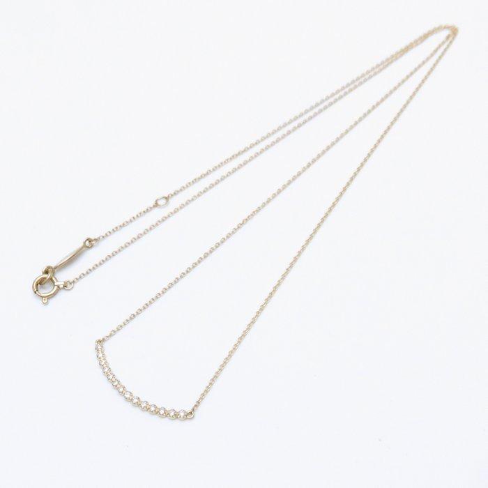AHKAH（アーカー） ビリーブユー ネックレス K18YG ダイヤモンド0.10ct