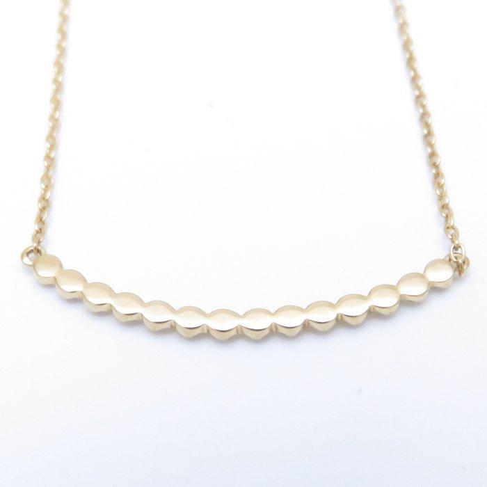 AHKAH（アーカー） ビリーブユー ネックレス K18YG ダイヤモンド0.10ct