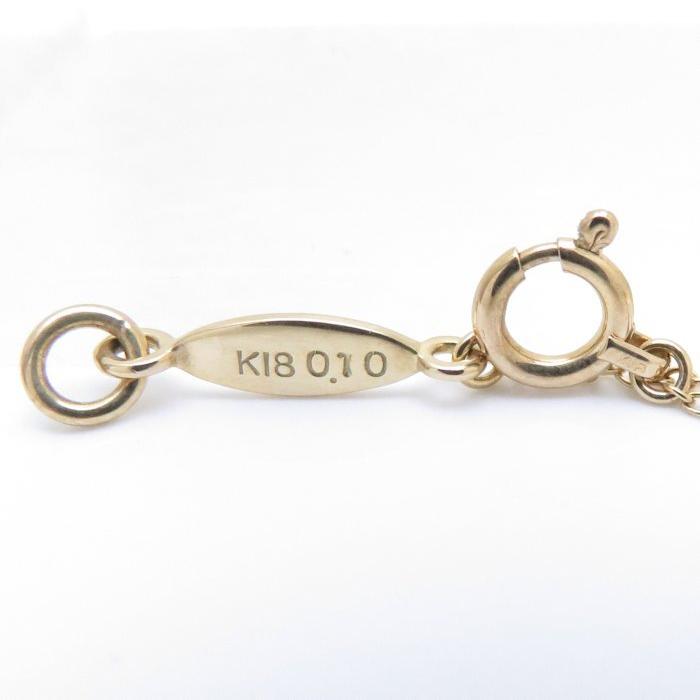 AHKAH（アーカー） ビリーブユー ネックレス K18YG ダイヤモンド0.10ct