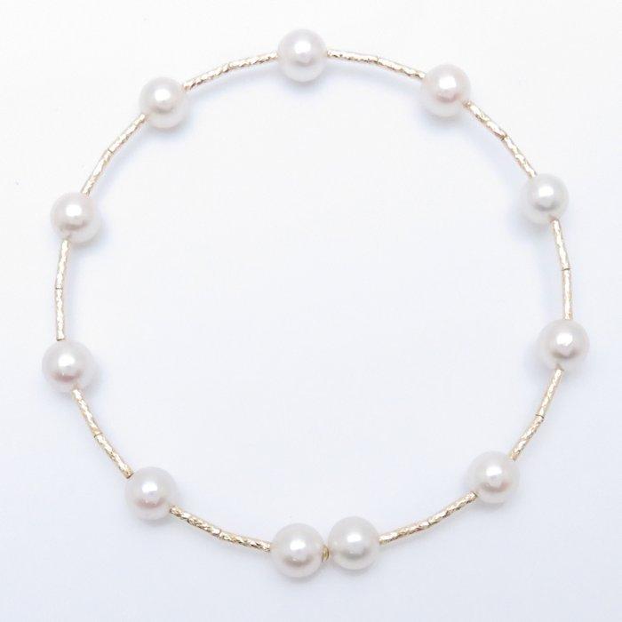 恵パール MEGUMI PEARL パールバングル アコヤ真珠5.8ミリ
