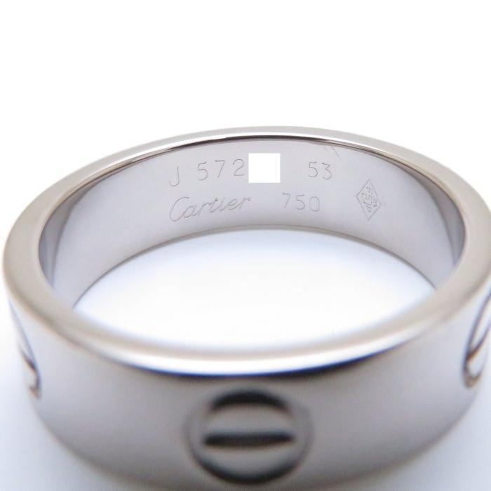 CARTIER ラブリング #53 約12号 K18 WG