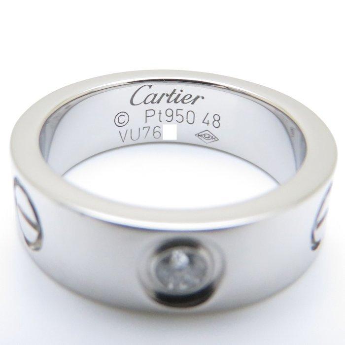 Cartier（カルティエ） ラブリング 1Pダイヤモンド Pt950 #48 8号