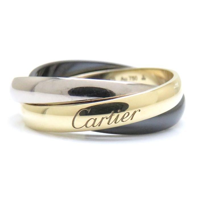 Cartier カルティエ トリニティ リング 中国 日本 EU 限定 K18YG K18WG