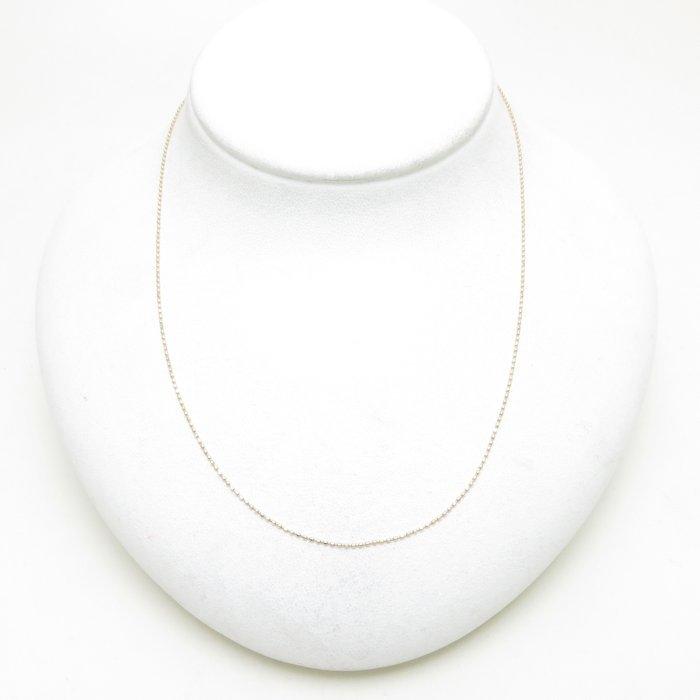 アクセサリー agete necklace 10K YG 40cm agete（アガット） チェーンネックレス K10YG 40cm 0.9グラム イエロー