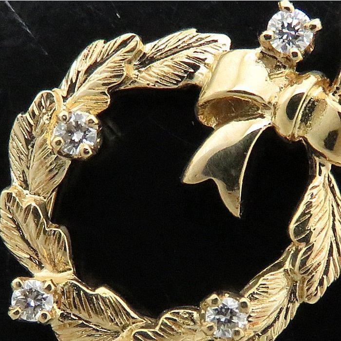 MIKIMOTO ミキモト ネックレス リースモチーフ ダイヤモンド0.06