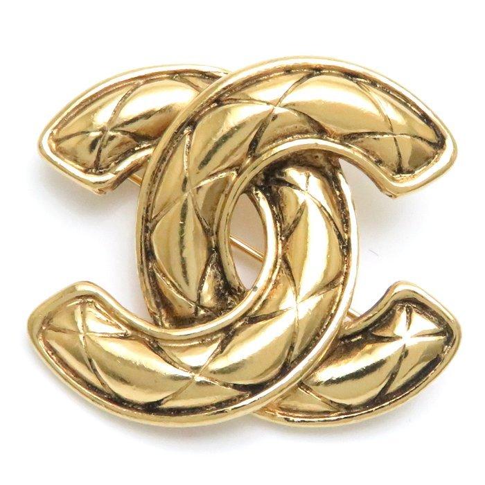 CHANEL シャネル ブローチ ココマーク ゴールドメッキ GP アクセサリー CHANEL シャネル ブローチ ココマーク ゴールドメッキ GP アクセサリー