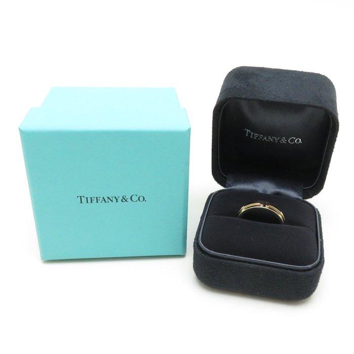 TIFFANY&Co. ティファニー T TWO ワイド リング K18YG 22号