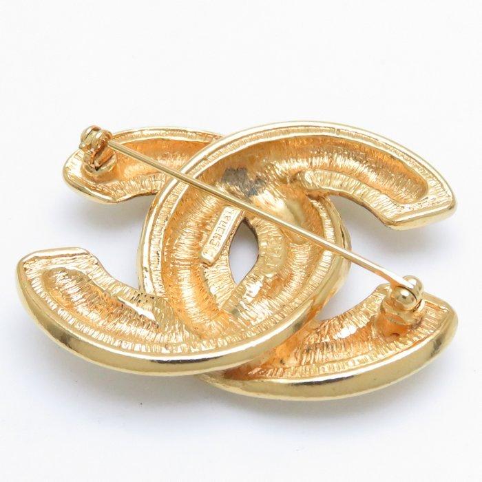 CHANEL シャネル ブローチ ココマーク ゴールドメッキ GP アクセサリー ...