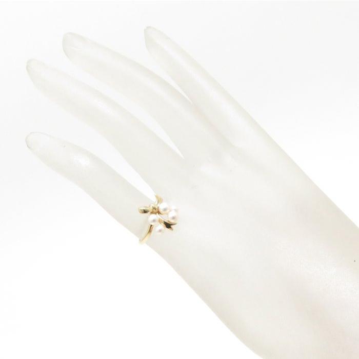 2017 ミキモトパールリングK18YGイエローゴールド8号4.6mm MIKIMOTO（ミキモト） K18YG イエローゴールド パール リング・指輪 PR