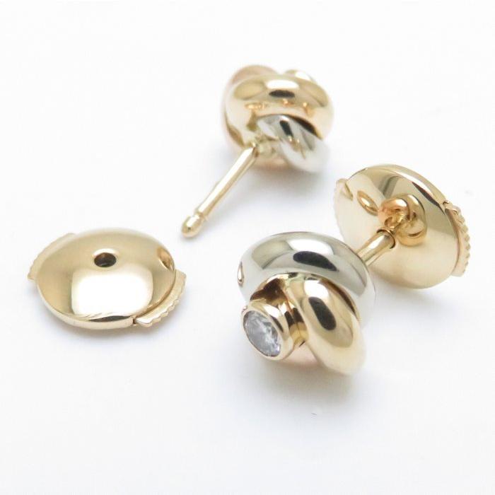 Cartier（カルティエ） トリニティ ピアス ダイヤモンド K18スリー