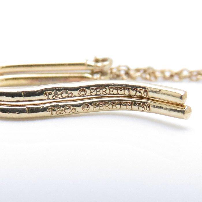 TIFFANY&Co. ティファニー パール バイザヤード チェーン ピアス K18YG ...