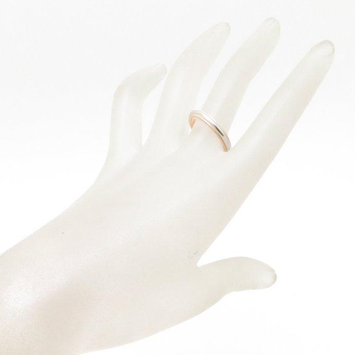 TIFFANY&Co.（ティファニー） ミルグレインバンドリング K18PGxPt950