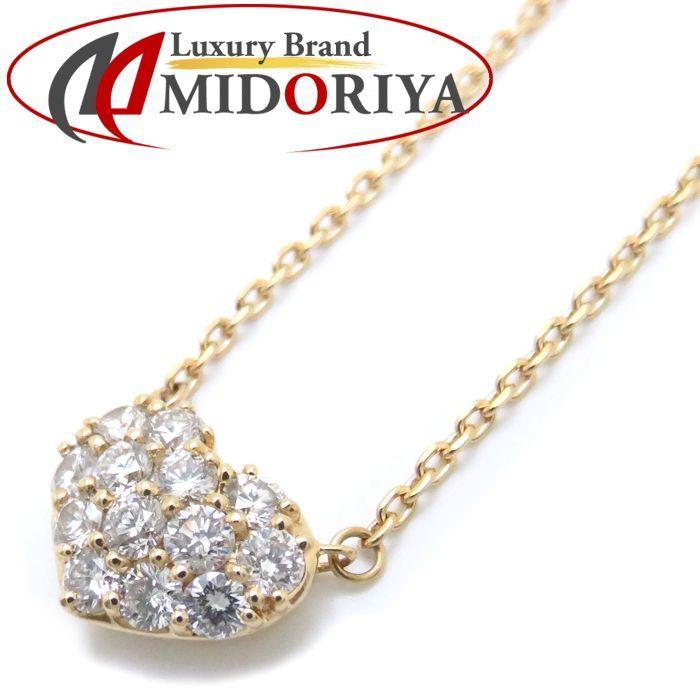 ヴァンドーム青山 プラチナ ダイヤモンド ハートモチーフ ネックレス ハート型 VENDOME AOYAMA ヴァンドーム青山 ハートネックレス K18YG