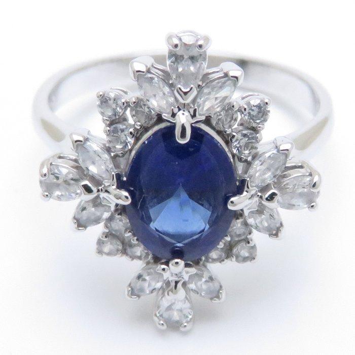 SWAROVSKI（スワロフスキー） リング クリスタル ブルーxクリア#55