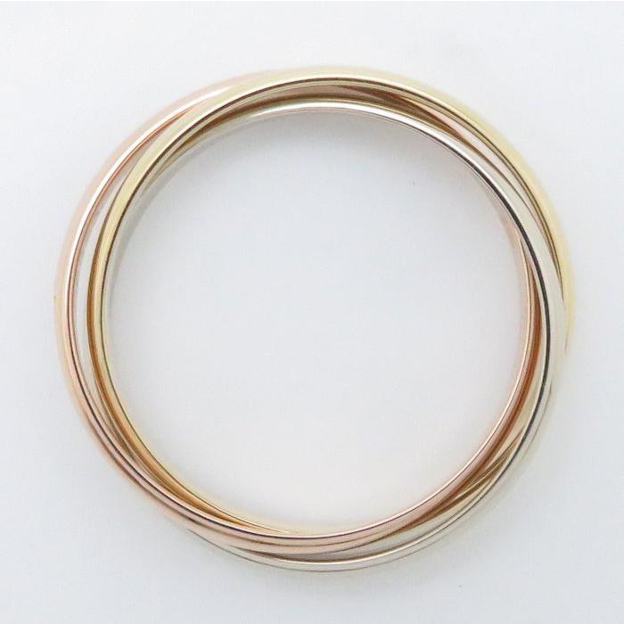 カルティエ　トリニティ リング　XS K18スリーゴールド サイズ 54 Cartier カルティエ トリニティ リング XS K18スリーカラー