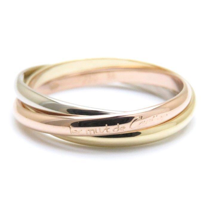 Cartier カルティエ トリニティ リング XS K18スリーカラー