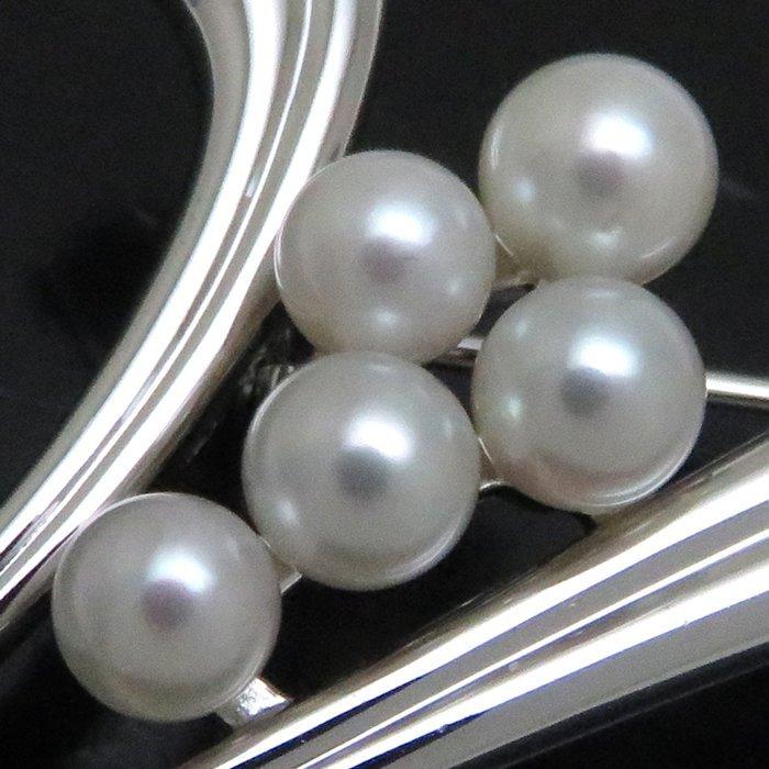 美品♡MIKIMOTO♡ミキモト♡ベビーパール♡ブローチ♡シルバー MIKIMOTO（ミキモト） ブローチ ベビーパール5ヶ SV シルバー シルバー