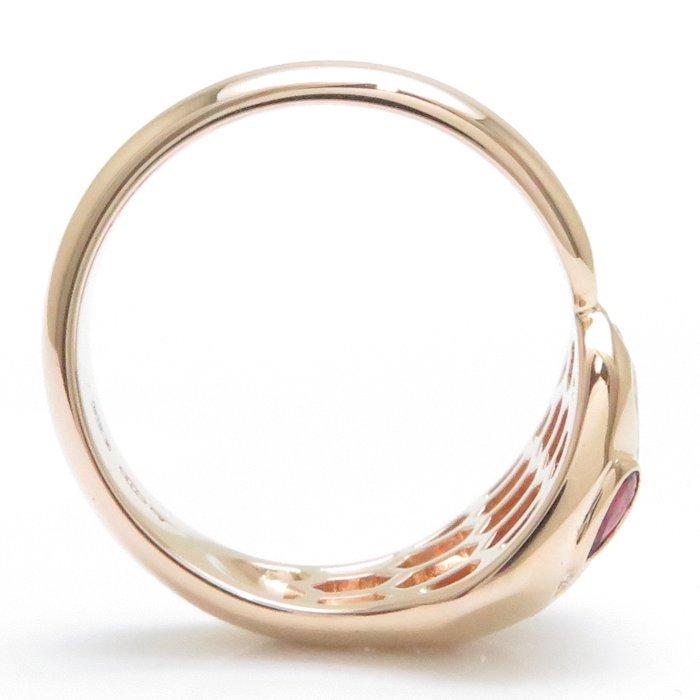 BVLGARI ブルガリ セルペンティ リング K18PG 18号 ルベライト BVLGARI ブルガリ セルペンティ リング K18PG 18号 ルベライト