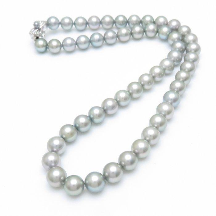 TASAKI 田崎真珠 パールネックレス シルバーグレー 43.5cm 真珠