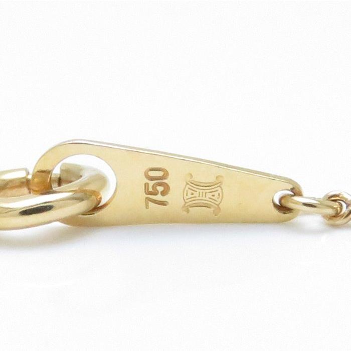CELINE セリーヌ ネックレス ルビー ダイヤモンド0.07ct K18YG CELINE セリーヌ ネックレス ルビー ダイヤモンド0.07ct K18YG