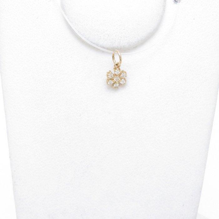 agete アガット ピアスチャーム スノーフレーク ダイヤモンド