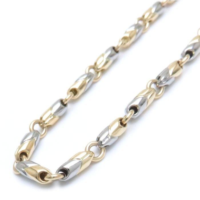 BVLGARI（ブルガリ） パッソドッピオ ネックレス K18YGxSS コンビ