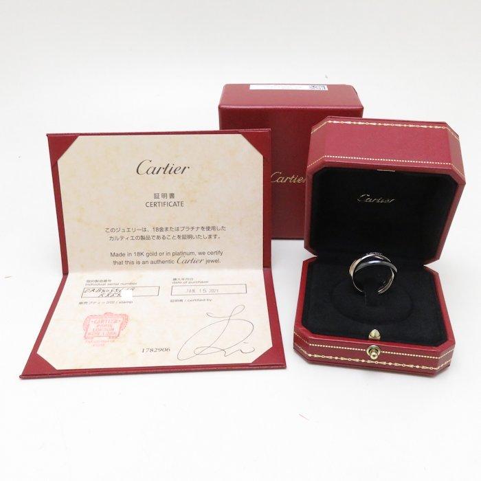 Cartier（カルティエ） トリニティ リング K18WGxブラックセラミック