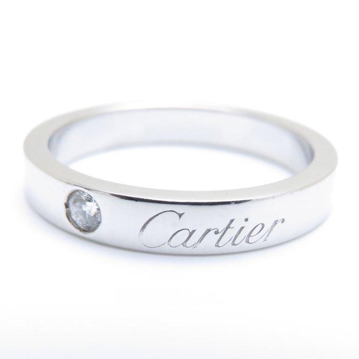 Cartier カルティエ エングレーブド リング 1Pダイヤモンド
