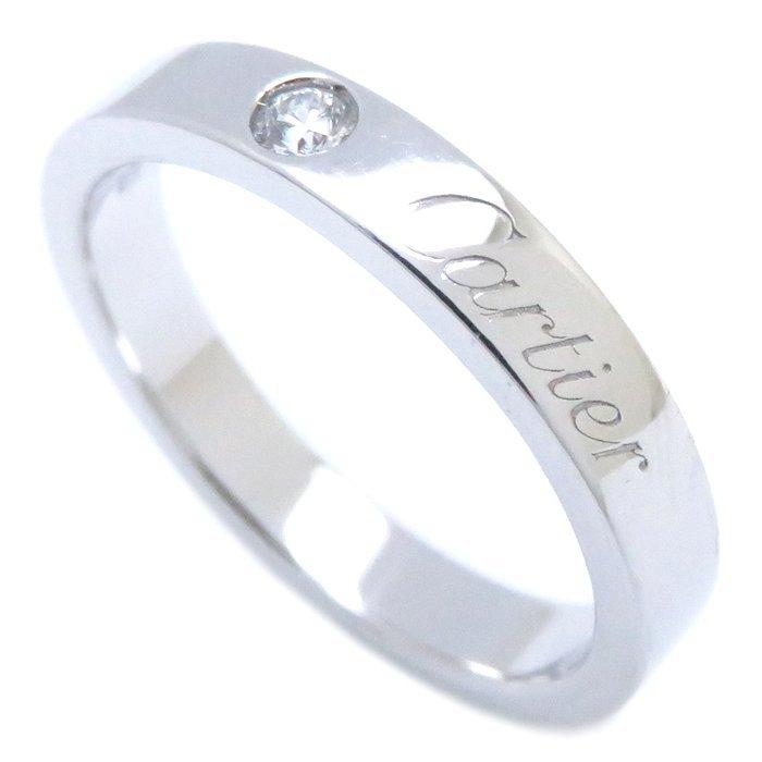 Cartier（カルティエ） エングレーブド リング 1Pダイヤモンド Pt950
