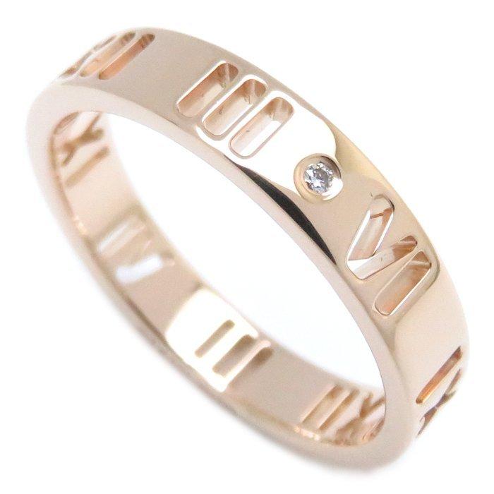 ティファニーピアスドアトラスリング4PダイヤモンドK18ローズゴールド Tiffany Atlas ティファニー TIFFANY&Co. アトラス ピアスド リング 4P