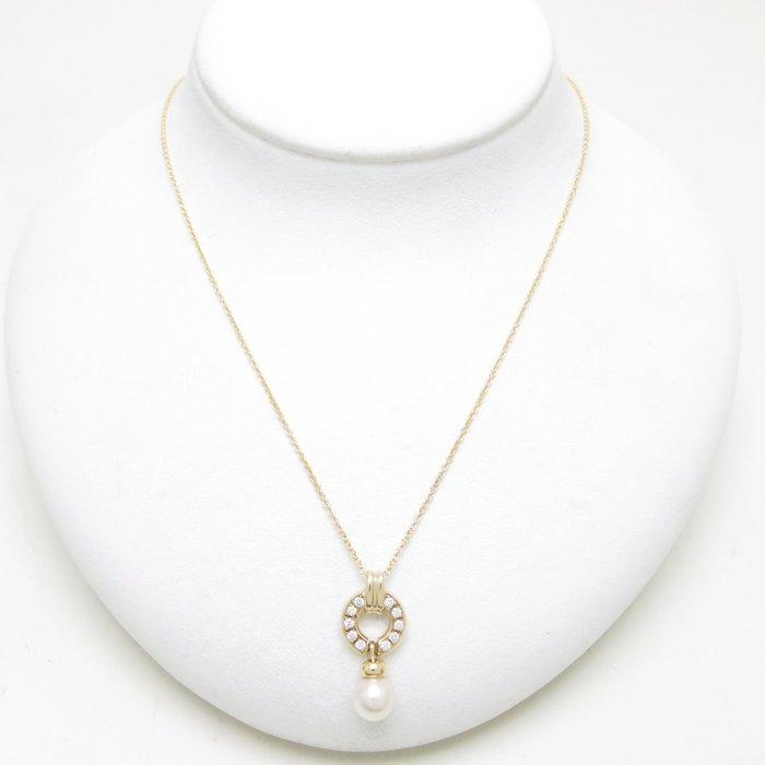 TIFFANY&Co.（ティファニー） ドアノック ネックレス K18YG パール6.5