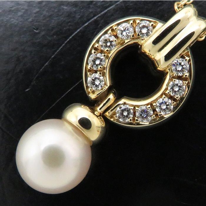 TIFFANY&Co.（ティファニー） ドアノック ネックレス K18YG パール6.5