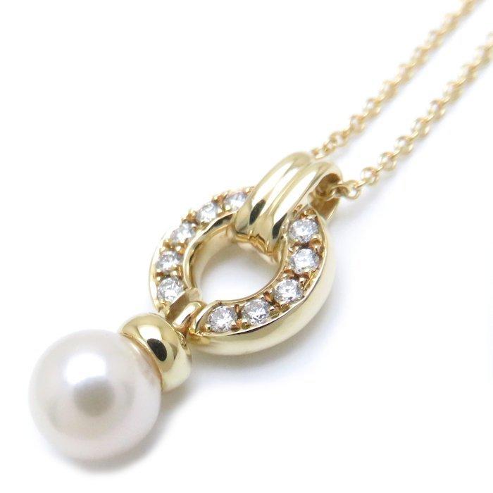 TIFFANY&Co.（ティファニー） ドアノック ネックレス K18YG パール6.5