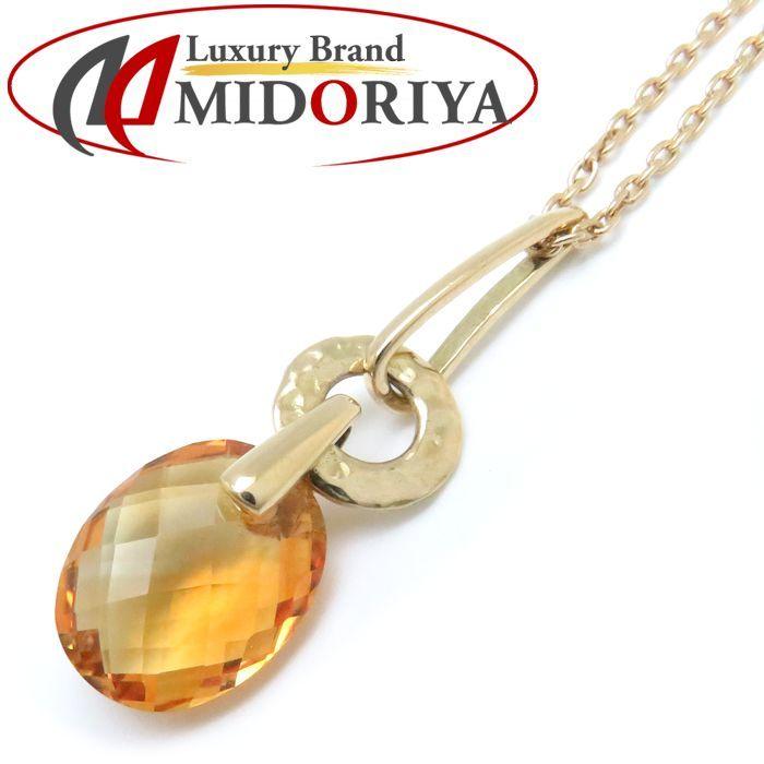 STAR JEWELRY スタージュエリー ネックレス シトリン K18YG イエロー  