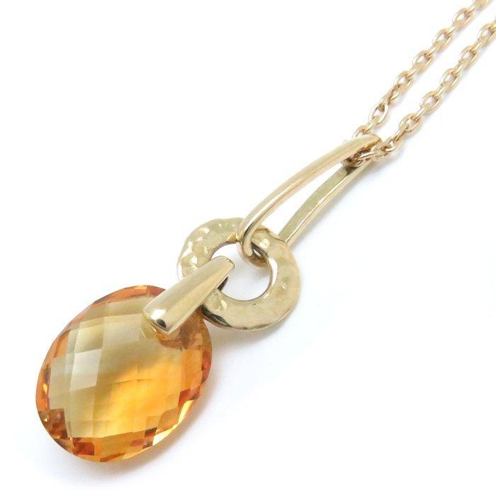 STAR JEWELRY スタージュエリー ネックレス シトリン K18YG イエロー 