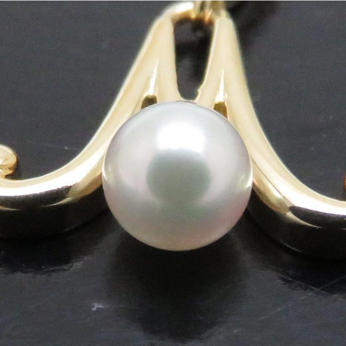 ミキモト　MIKIMOTO シルバー　パール　イニシャル　ネックレス　M 希少品 MIKIMOTO（ミキモト） イニシャル ペンダント ネックレス M K18YG
