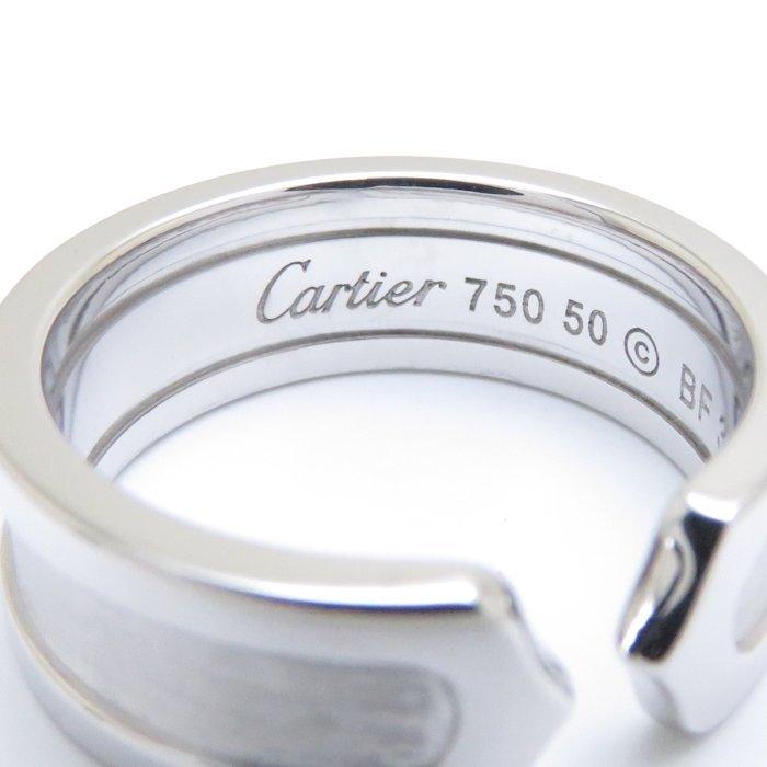 Cartier カルティエ C2 リング K18WG #50 10号 ホワイトゴールド 指輪  