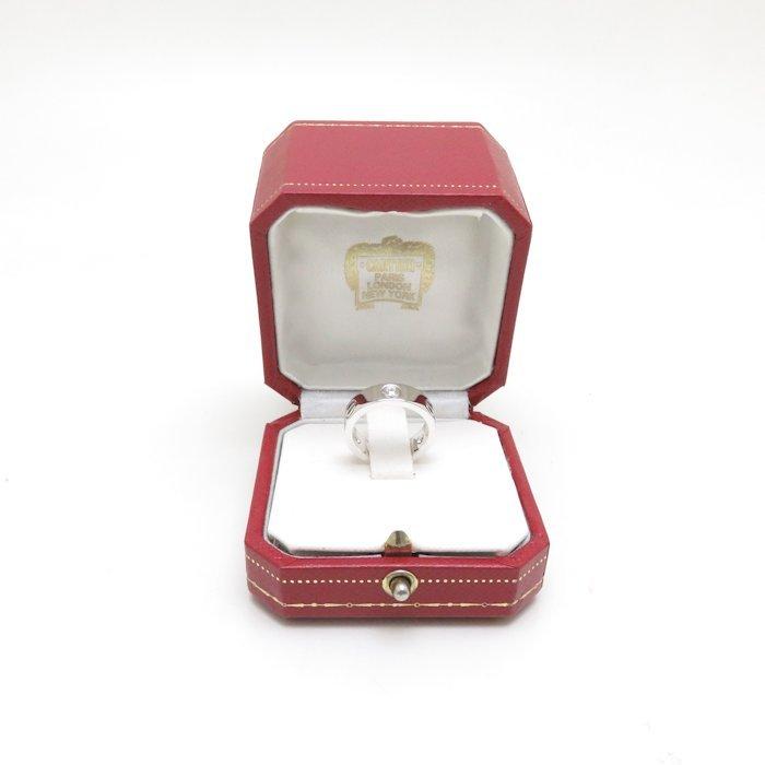 Cartier カルティエ ラブリング 3Pダイヤモンド K18WG #50 10号