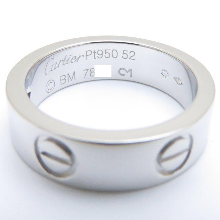 Cartier カルティエ ラブリング 1Pダイヤモンド Pt950 #52 11.5