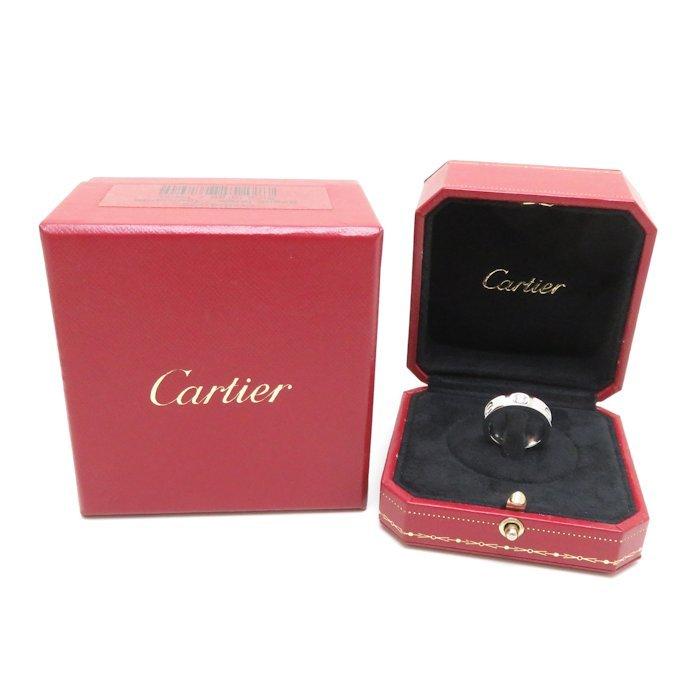 Cartier プラチナ950 リング 専用ケース付き Cartier カルティエ ラブリング 1Pダイヤモンド Pt950 #52 11.5