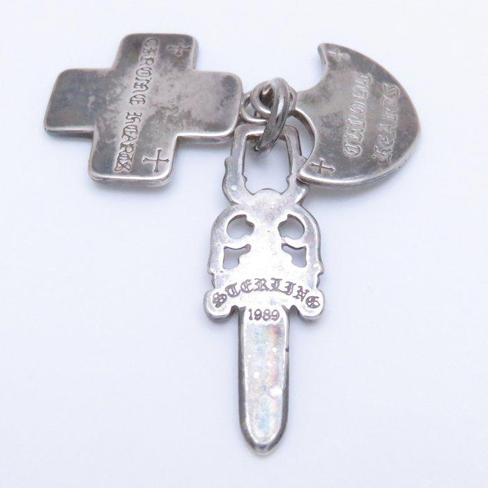 クロムハーツ 3トリンケッツ ペンダント SV925 オールド シルバー CHROME HEARTS クロムハーツ 3トリンケッツ ペンダント