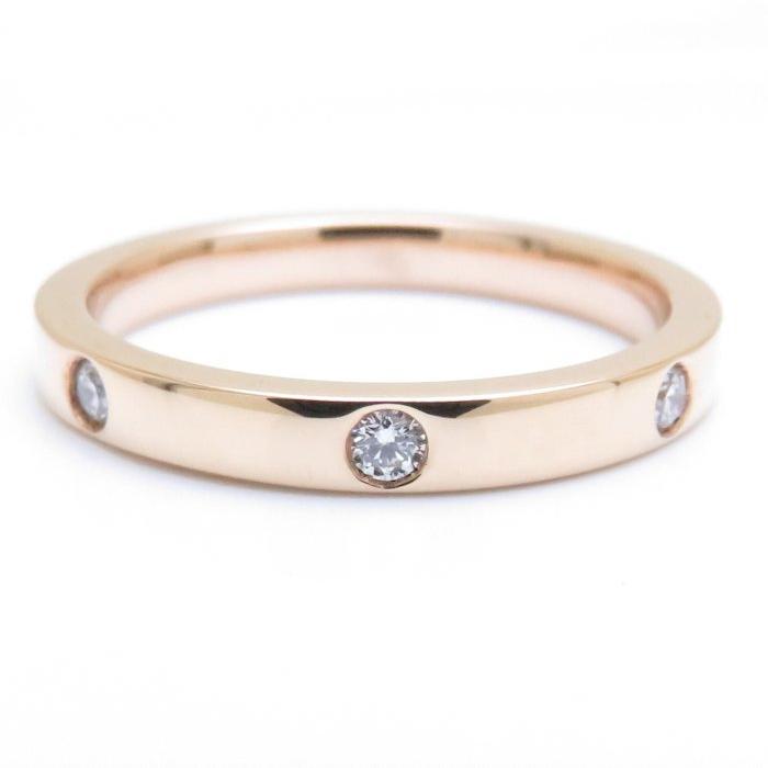 ショーメ CHAUMET リボンマリッジ リング 7Pダイヤモンド K18PG #51 