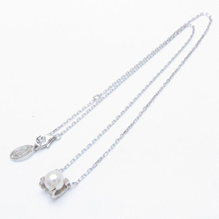 Cartier カルティエ Cドゥカルティエ パール ネックレス K18WG Cartier カルティエ Cドゥカルティエ パール ネックレス K18WG