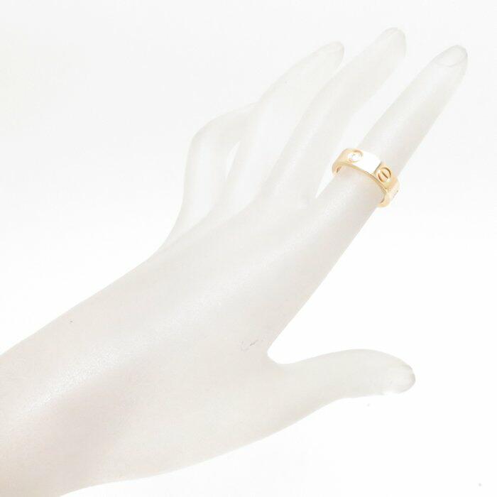 Cartier カルティエ ラブリング 3Pダイヤモンド K18YG #48 8号 