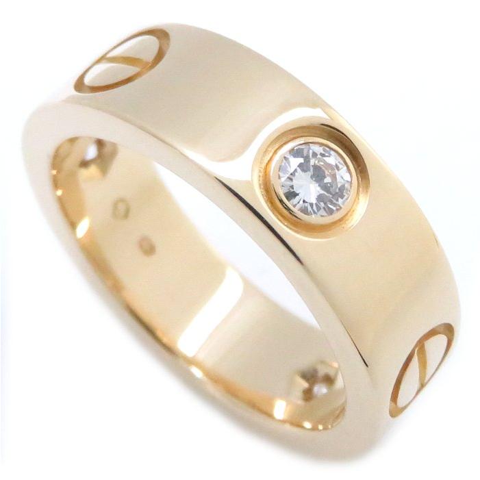 Cartier（カルティエ） ラブリング 3Pダイヤモンド K18YG #48 8号 