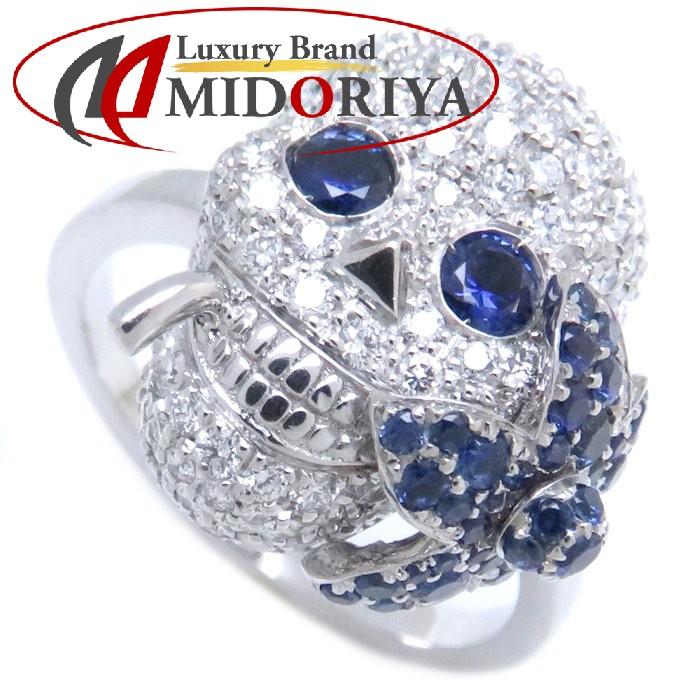 グッチ GUCCI フローラ スカル リング 指輪 ダイヤモンド サファイヤ