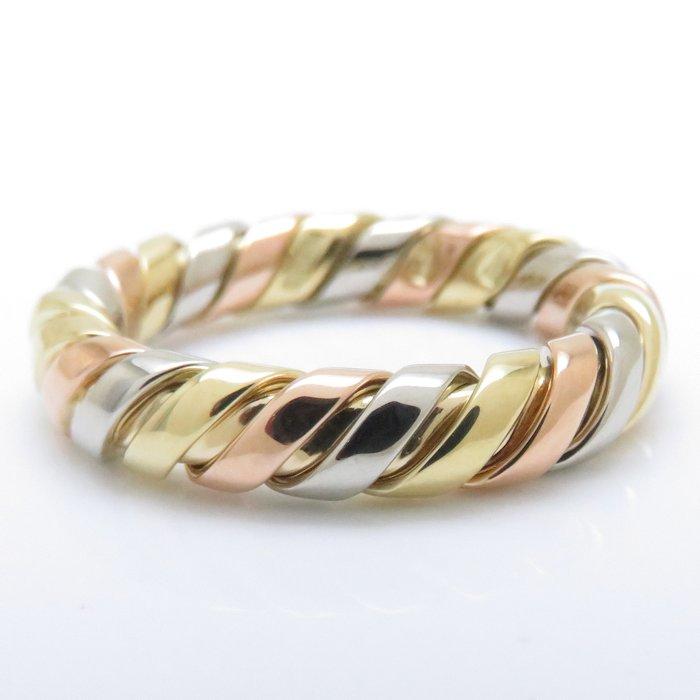 ブルガリ BVLGARI トゥボガス リング K18スリーカラーゴールド 14号  