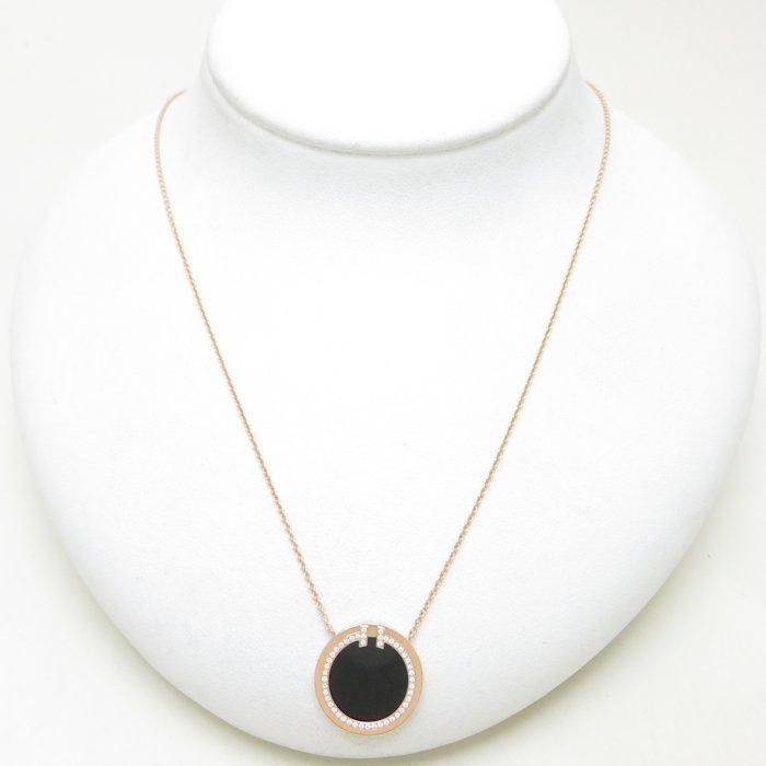 TIFFANY&Co. ティファニー T TWO サークル ネックレス オニキス  